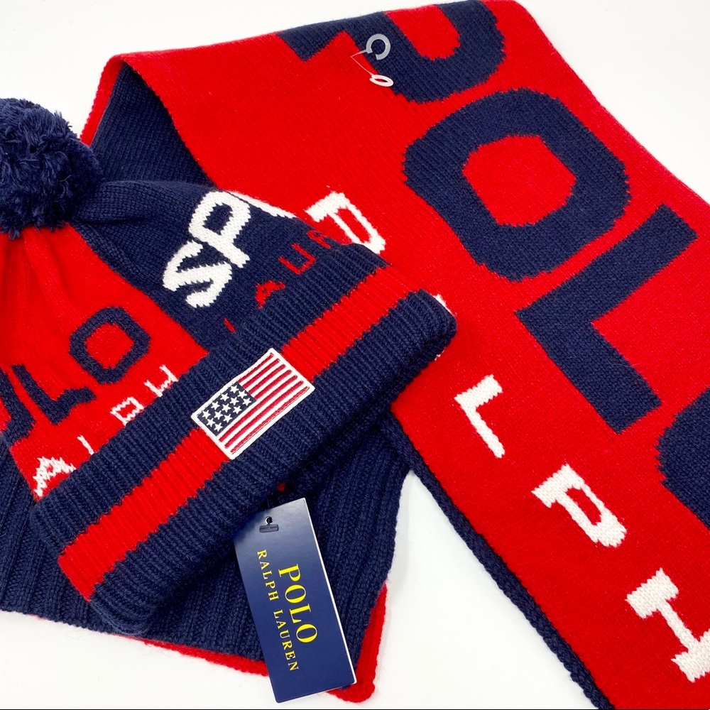 POLO RALPH LAUREN Polo Sport Knit Pom-Pom Hat - Picture 6 of 11